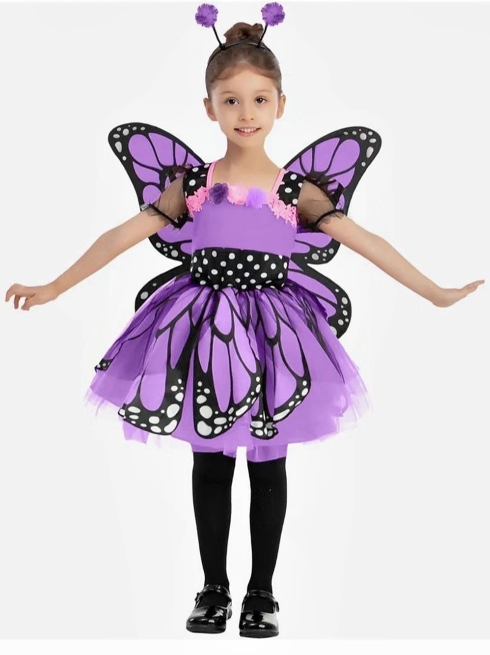 Spooktacular Creations Butterfly Costume-1224 Purple & Black Girls 12-24 Months
